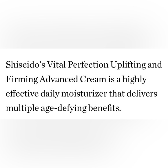 ONLY 1! Shiseido Vital Perfection Uplifting Firming Advanced Cream NEW - Picture 8 of 11